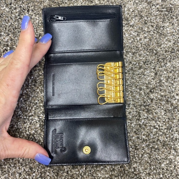 Montblanc Men's Meisterstück Leather Compact Trifold Key Card Coin Wallet NWOT - Picture 10 of 14